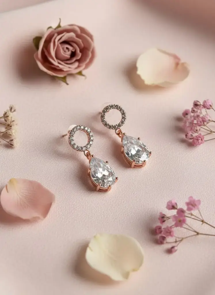 ROSE GOLD DROP EARRING