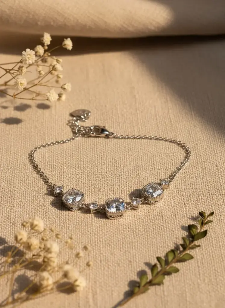 SILVER SQUARE BRACELET
